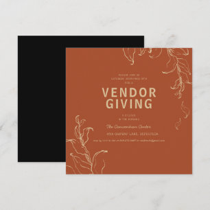 Leverancier Uitnodiging voor Thanksgiving-feestj