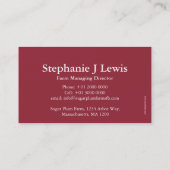 Leveranciers van boerderijen van pruimsteenvruchte visitekaartje (Achterkant)