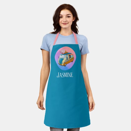 leveranciers van schattig ijs toevoegen naam schort (Gedragen)