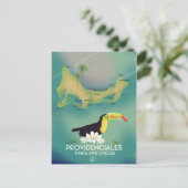 Leveranciersturks en caicos briefkaart (Staand voorkant)