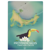 Leveranciersturks en caicos klembord (Achterkant)