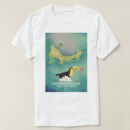 Leveranciersturks en caicos t-shirt (Design voorkant)
