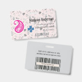 Leveranciersworkshopbadge – PVC.Visibility.Zazzle Badge (Voor- en achterkant)
