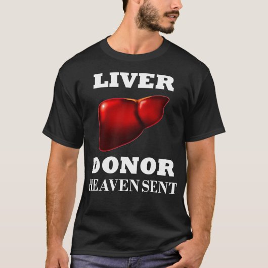 Leverdonororgaantransplantaat giftcirrose t-shirt (Voorkant)