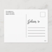 Leveren aan familie Kerstmis Typografie Feestdagenkaart (Achterkant)