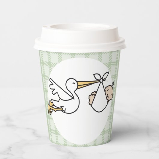 Levering Baby winkel Papieren Bekers (Achterkant)