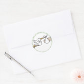 Levering Baby winkel Ronde Sticker (Envelop)