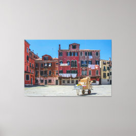 Levering dozen in Venetië Canvas Afdruk