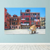 Levering dozen in Venetië Canvas Afdruk (Insitu (Houten vloer))