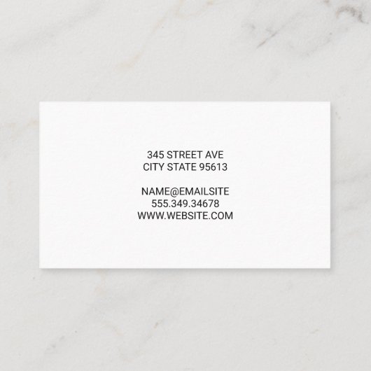 Levering Driver Dropping Off Pakketten Visitekaartje (Achterkant)