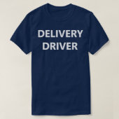 Levering driver Food Package Carrier Job Uniform W T-shirt (Design voorkant)