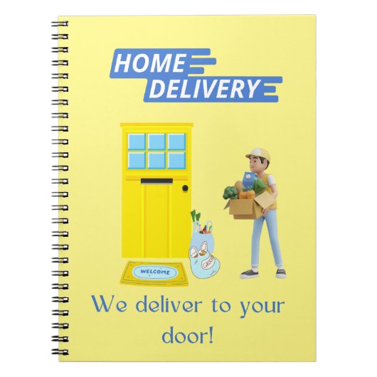 Levering Driver Home Levering Leveren aan de deur Notitieboek (Voorkant)