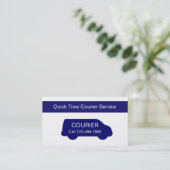 Levering en koeriersdienst visitekaartje (Staand voorkant)