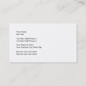 Levering en koeriersdienst visitekaartje (Achterkant)