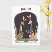 Levering Gevouwen Wenskaart Kaart (Gele Bloem)