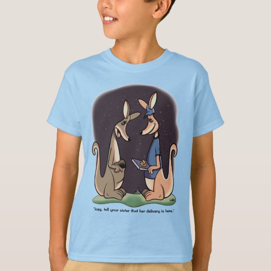 Levering Lichtblauwe Jongen T-shirt (Voorkant)