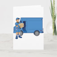 Levering Man en bestelwagen