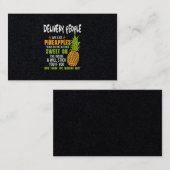 Levering mensen zijn als ananassen. visitekaartje (Voorkant / Achterkant)