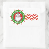 Levering Noordpool Rechthoekige Sticker (Tas)