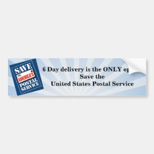 Levering op 6 dagen bumpersticker