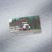 Levering van biz-Kaarten door transportbedrijven Visitekaartje Magneet (Voorbeeld)