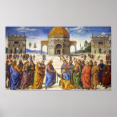 Levering van de sleutels | Pietro Perugino | Poster (Voorkant)