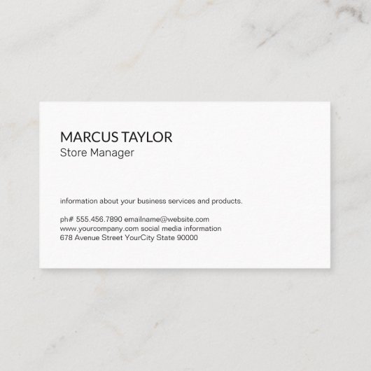 levering van levensmiddelen | boerenmarkt | QR-cod Visitekaartje (Achterkant)