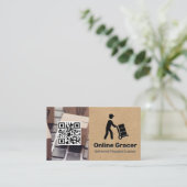 levering van levensmiddelen | Online services Visitekaartje (Staand voorkant)