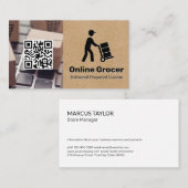 levering van levensmiddelen | Online services Visitekaartje (Voorkant / Achterkant)