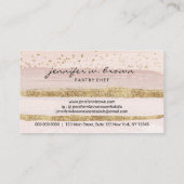 Levering van Paarse taart bakkerij dessert Visitekaartje (Achterkant)