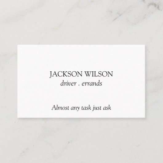 Levering van stuurprogramma visitekaartje (Voorkant)