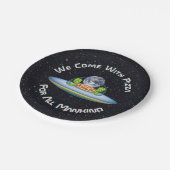 levering van UFO-Pizza Papieren Bordje (Gekanteld)