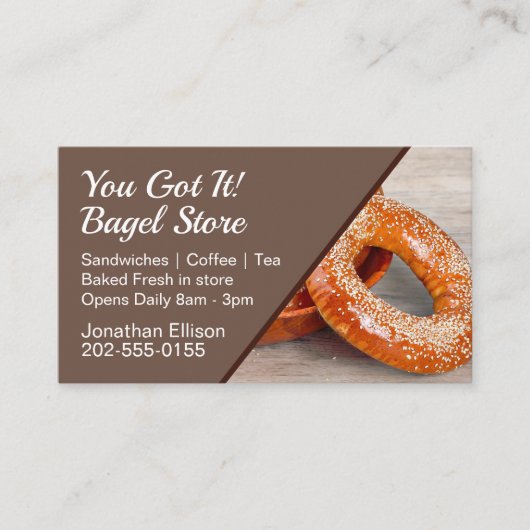 Levering van verpakkingsafval voor winkel visitekaartje (Voorkant)