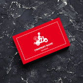 Levering Verzending Professioneel Rood & Wit Moder Visitekaartje