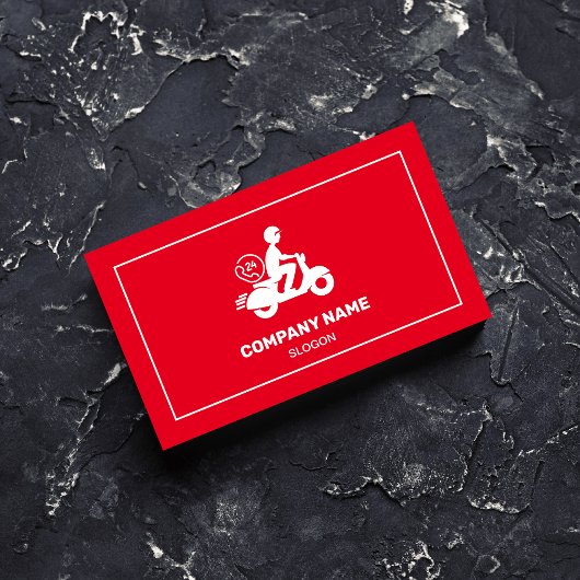 Levering Verzending Professioneel Rood & Wit Moder Visitekaartje