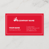 Levering Verzending Professioneel Rood & Wit Moder Visitekaartje (Achterkant)