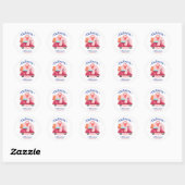 Levering Waterverf Ronde Sticker (Vel)