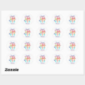 Levering Waterverf Ronde Sticker (Vel)