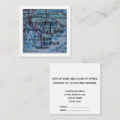 Levering we hebben nieuwe adreskaart verplaatst informatiekaartje (Voorkant / Achterkant)