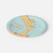 Leveringen van Baby shower met tassen en tweet Gir Papieren Bordje (Gekanteld)