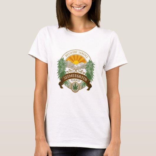 Leveringsdienst Seemee green Dames T-shirt (Voorkant)