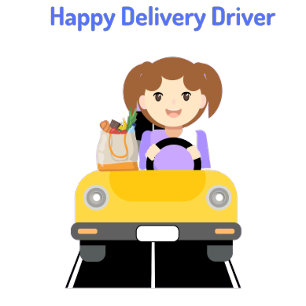 Leveringsdriver Happy Levering T-Shirt