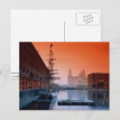 Leveringsgebouwen van Albert Dock Complex, Liverpo Briefkaart (Voorkant / Achterkant)