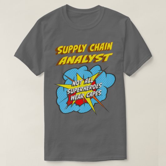 Leveringsketenanalist Funny Superheld Job Premium T-shirt (Design voorkant)