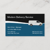 Leveringskoerier Modern Visitekaartje (Voorkant)