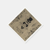 Leveringspapier voor vrijgezellenpartijen servet (Hoek)