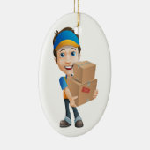 Leveringspersoon/koerier - SRF Keramisch Ornament (Rechts)