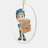 Leveringspersoon/koerier - SRF Keramisch Ornament (Links)