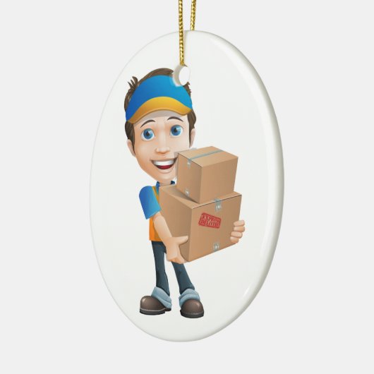 Leveringspersoon/koerier - SRF Keramisch Ornament (Links)