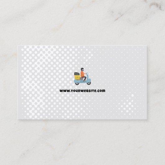 Leveringsservice | Koerier Visitekaartje (Achterkant)